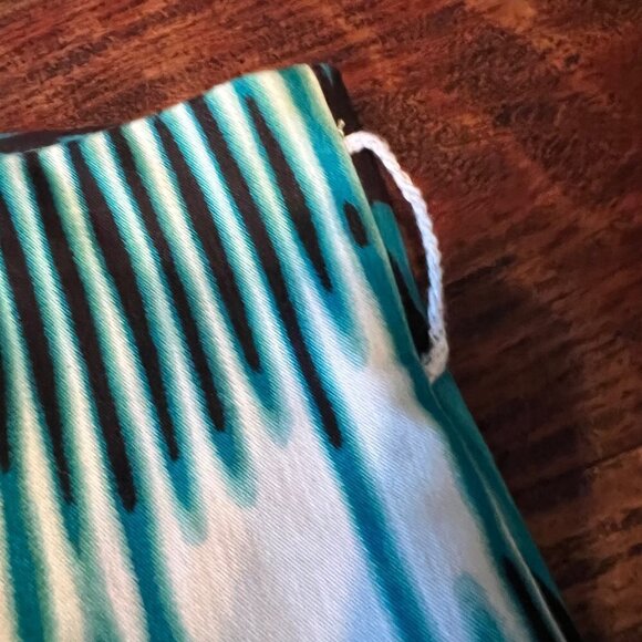 Worthington teal & white cotton skirt 12 - Picture 7 of 12